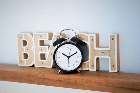 Black & Gold Metal Alarm Clock - Price Crash Furniture