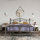 Bombay Metal Double Bed Frame in Bronze by Dorel - Price Crash Furniture