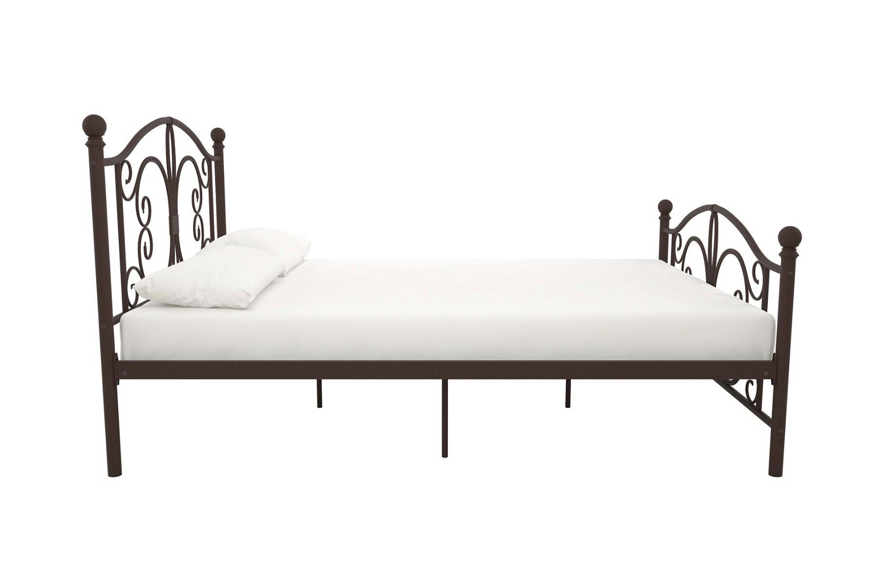 Bombay Metal Double Bed Frame in Bronze by Dorel - Price Crash Furniture