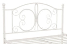 Bombay Metal Double Bed Frame in White by Dorel - Price Crash Furniture