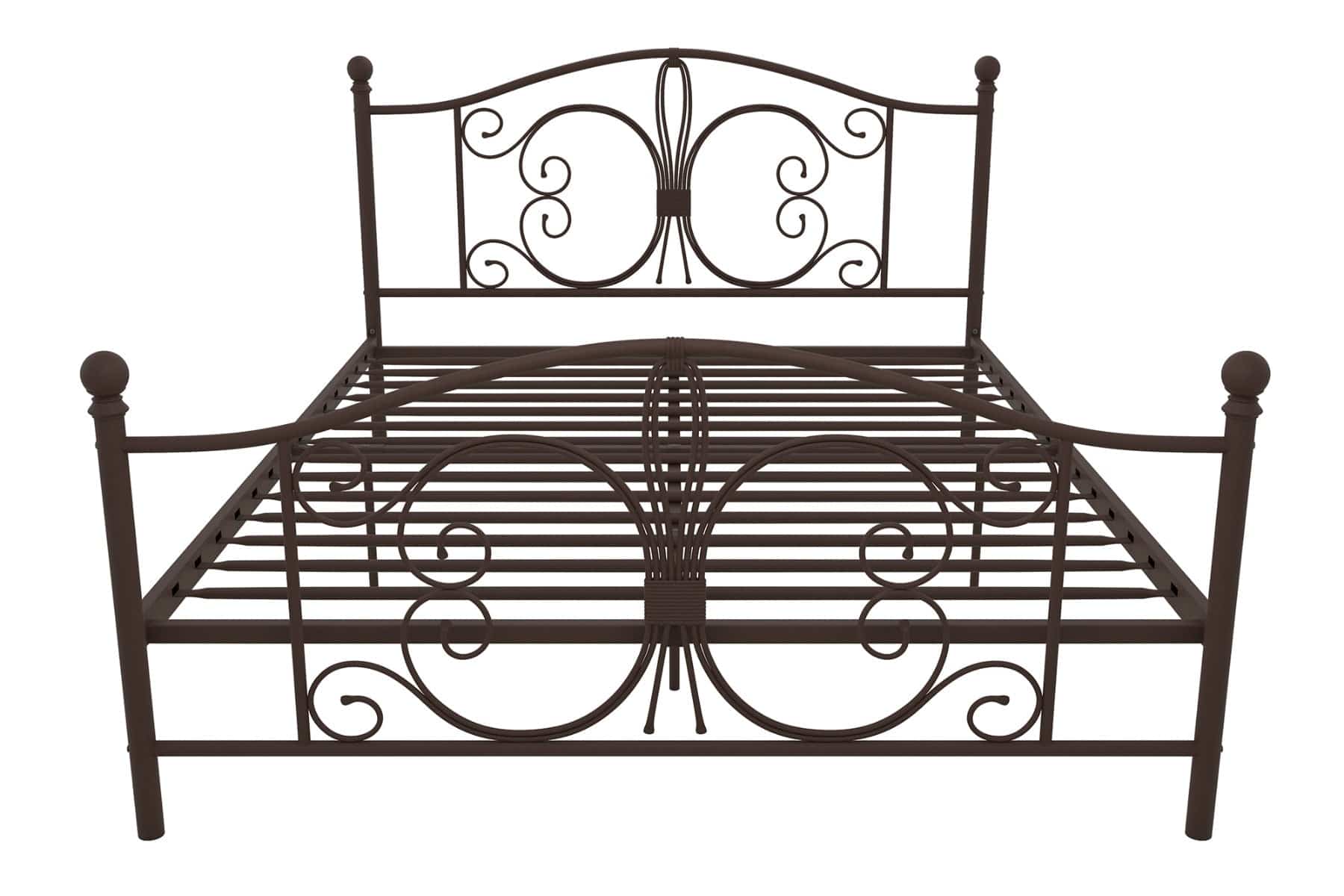 Bombay Metal King Size Bed Frame in Bronze by Dorel - Price Crash Furniture