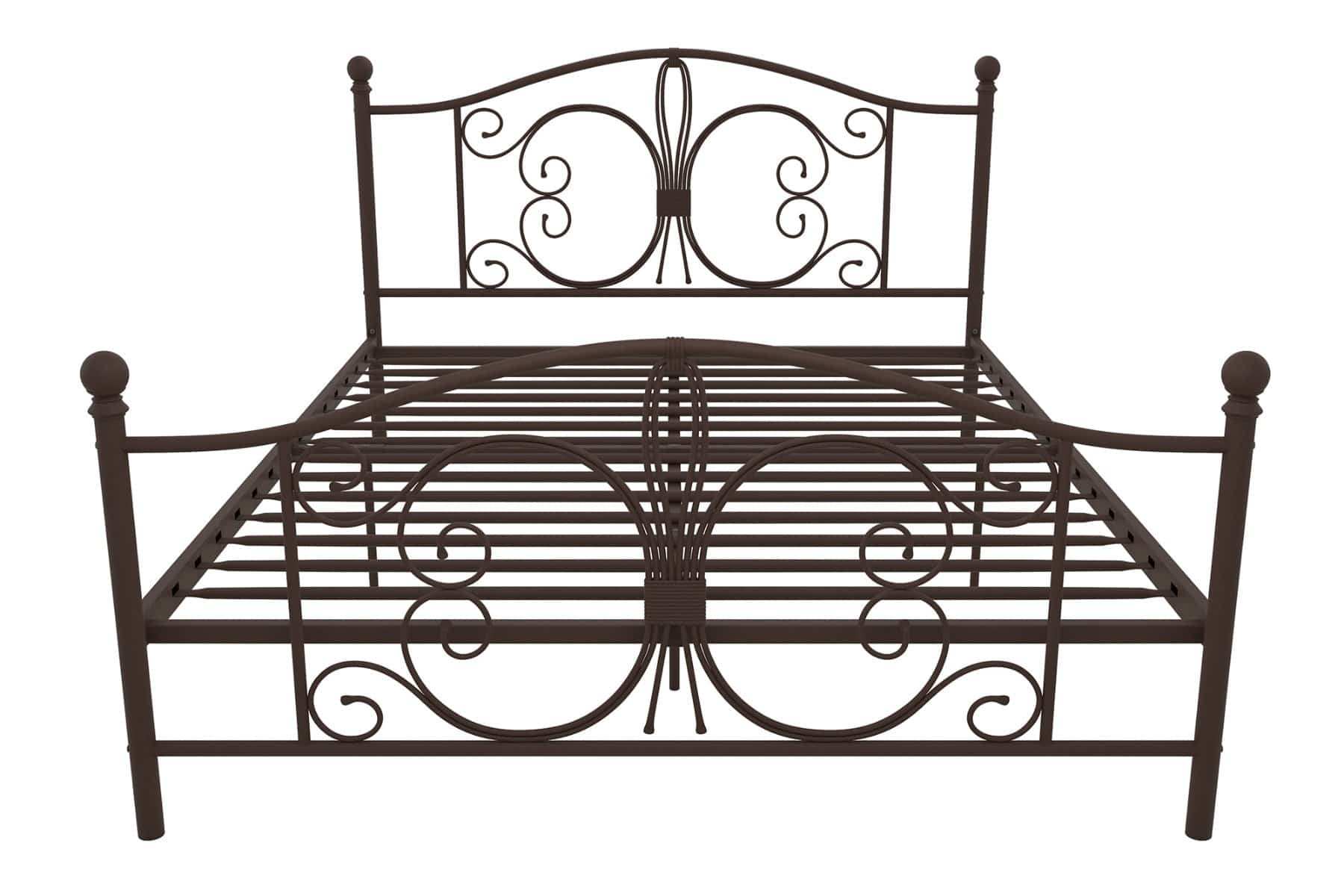 Bombay Metal King Size Bed Frame in Bronze by Dorel - Price Crash Furniture