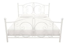 Bombay Metal King Size Bed Frame in White by Dorel - Price Crash Furniture