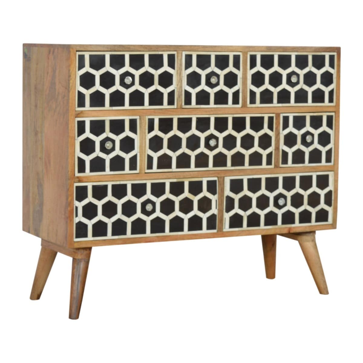 Bone Inlay Chest of Drawers Unit - Price Crash Furniture