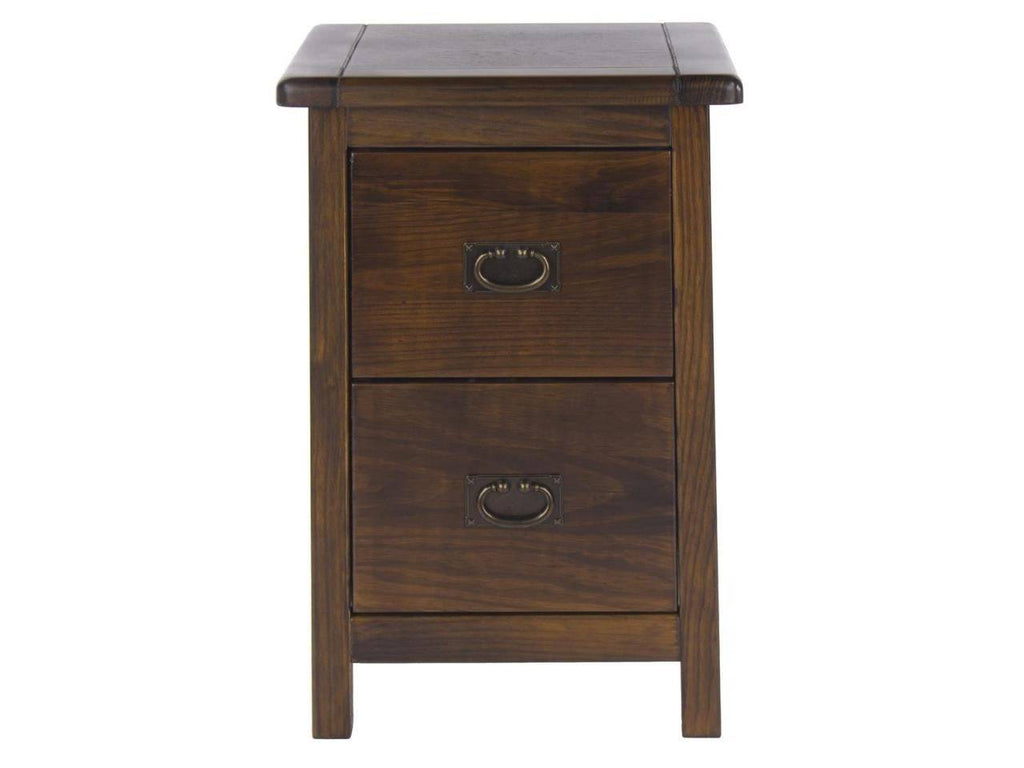 Boston 2 Drawer Petite Bedside Cabinet - Price Crash Furniture