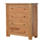 Boston 4 Drawer Mango Wood Chest of Drawers - Price Crash Furniture