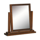 Boston Dressing Table Mirror In Stained Dark Wood - Price Crash Furniture