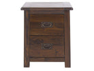 Boston Wooden 2 Drawer Bedside - Price Crash Furniture