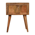 Brick Red Patterned Bedside Table Unit - Price Crash Furniture