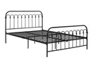 Bright Pop Metal Bed - Double UK in Black Metal by Dorel - Price Crash Furniture