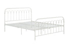 Bright Pop Metal Bed - Double UK in White Metal by Dorel - Price Crash Furniture