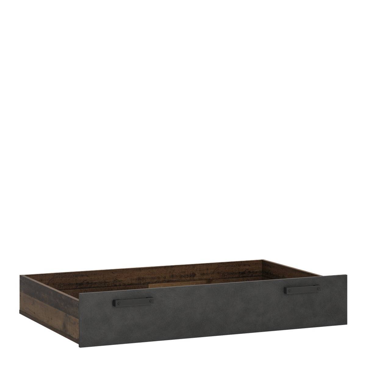 Brooklyn Underbed Storage Drawer in Walnut and Grey - Price Crash Furniture