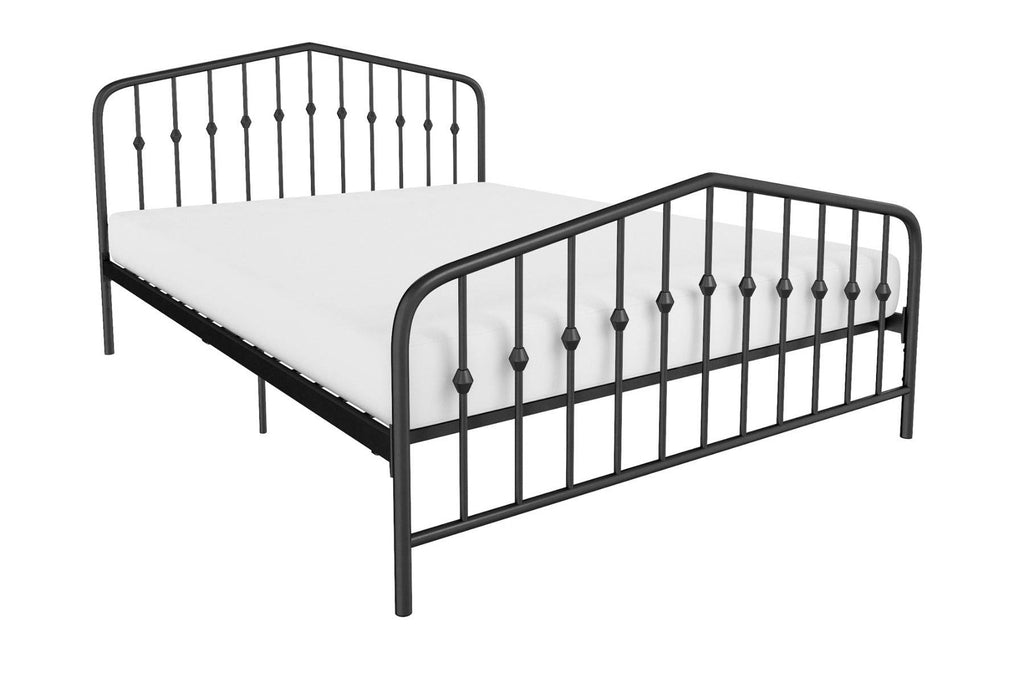 Bushwick Double Bed in Black Metal by Dorel - Price Crash Furniture