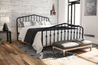 Bushwick Double Bed in Black Metal by Dorel - Price Crash Furniture