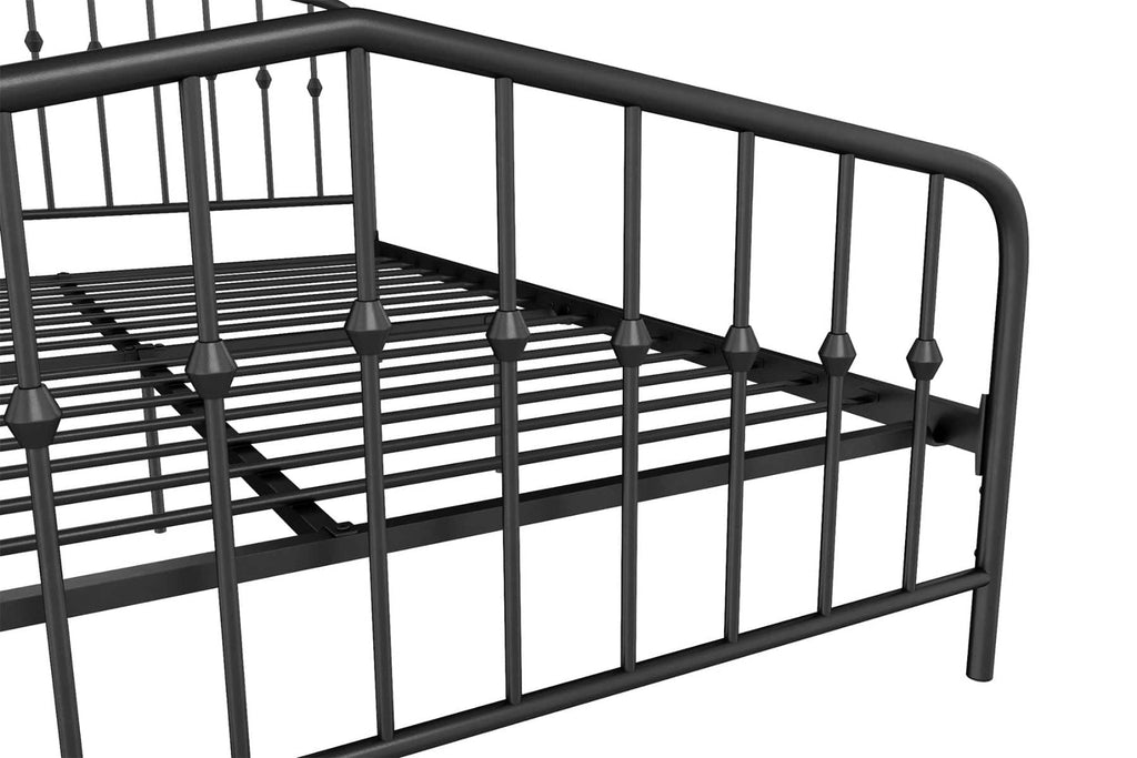 Bushwick Double Bed in Black Metal by Dorel - Price Crash Furniture