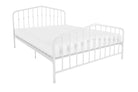 Bushwick Double Bed in White Metal by Dorel - Price Crash Furniture