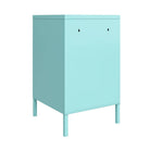 Cache 2 Door Metal Locker End Table in Mint by Dorel Novogratz - Price Crash Furniture