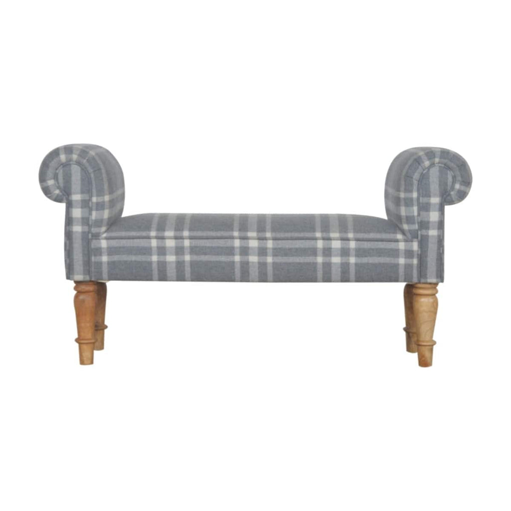 Canus Tartan Bedroom Bench - Price Crash Furniture