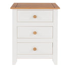 Capri 3 Drawer Bedside Cabinet - Price Crash Furniture