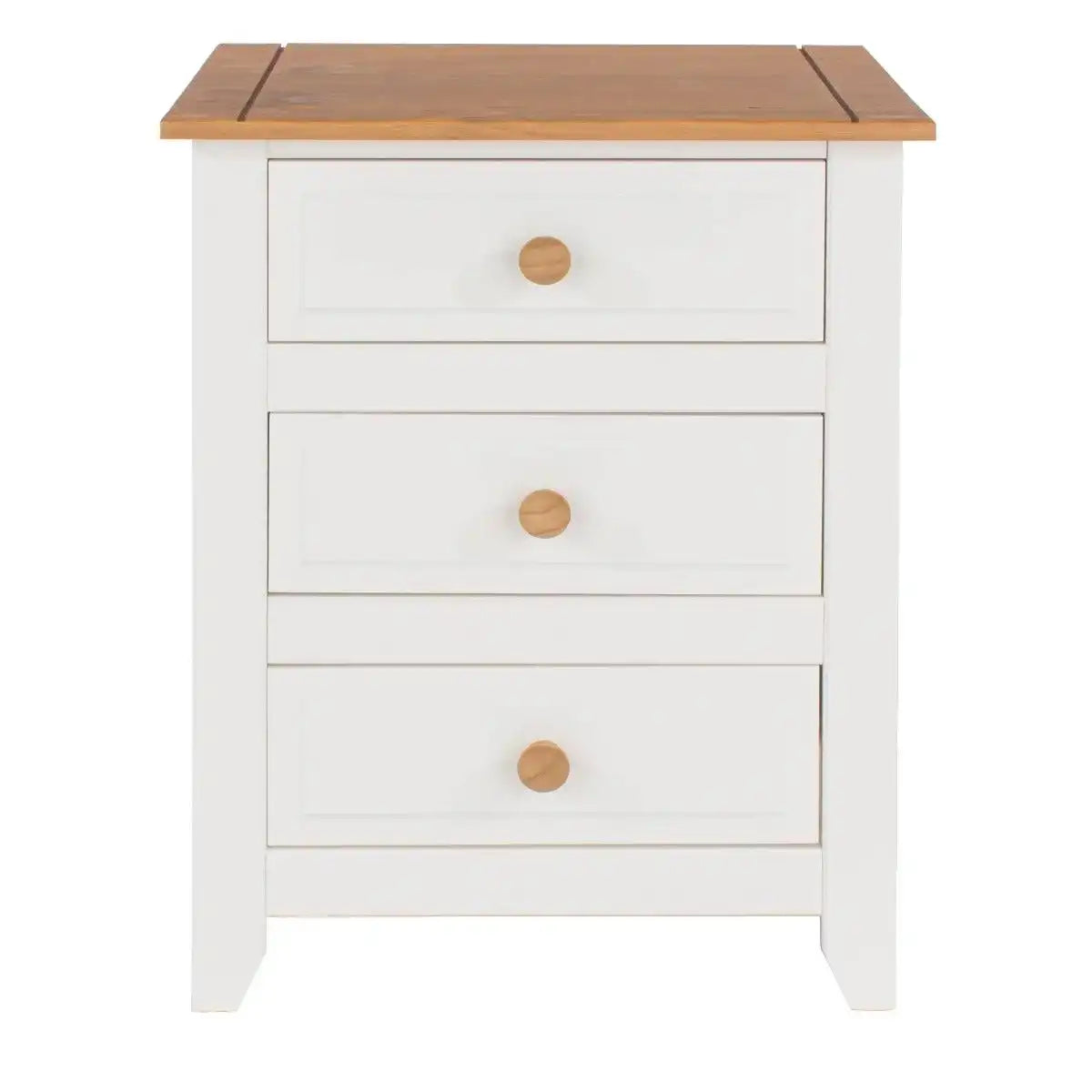 Capri 3 Drawer Bedside Cabinet - Price Crash Furniture