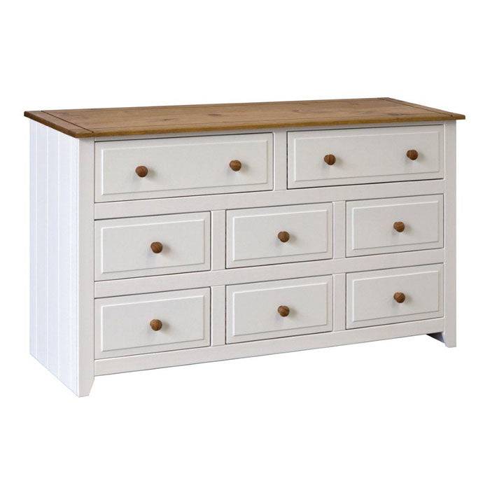 Capri 6+2 Drawer Large Chest of Drawers - Price Crash Furniture