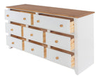 Capri 6+2 Drawer Large Chest of Drawers - Price Crash Furniture