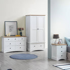 Carden 3 Piece Bedroom Set in White by TAD - Price Crash Furniture