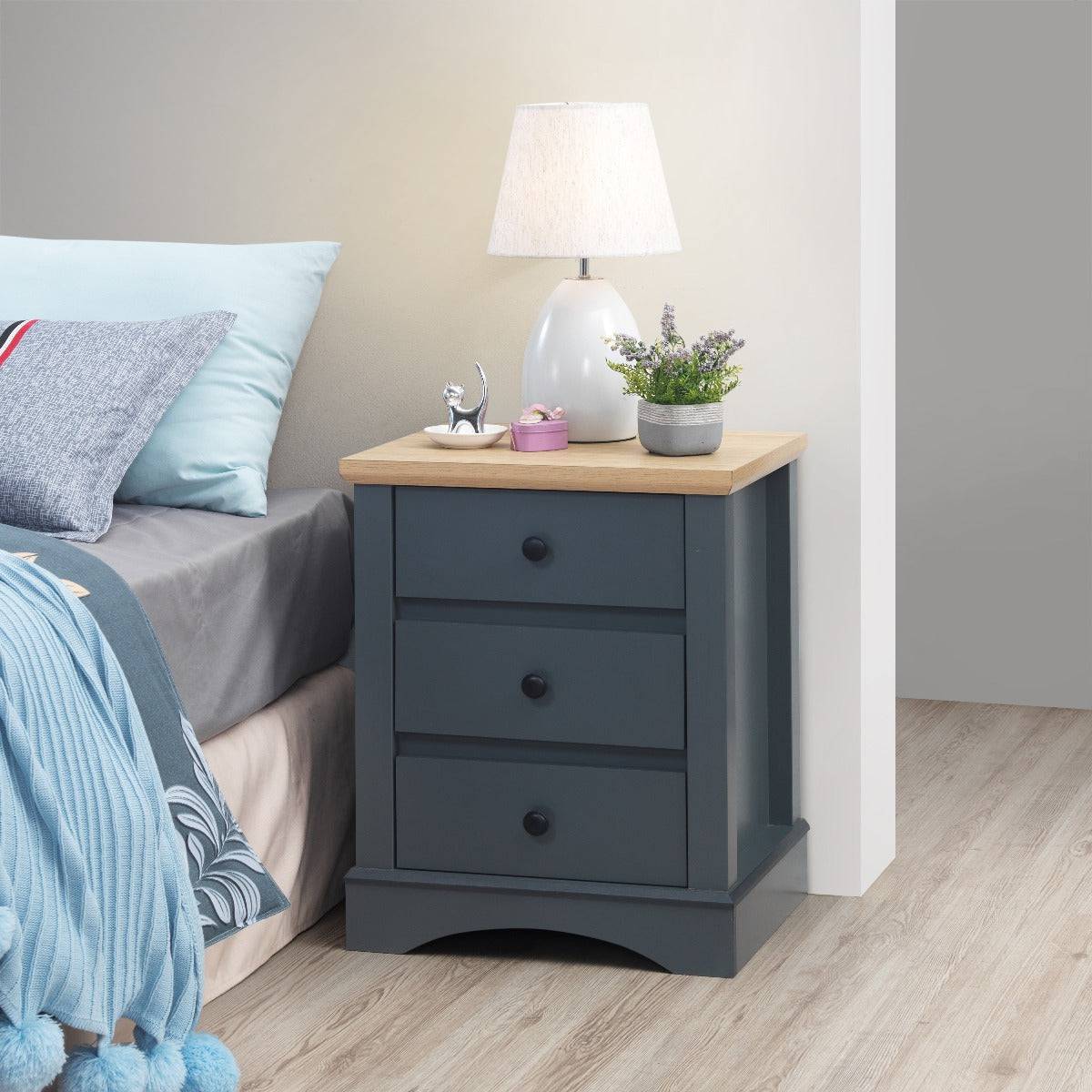 Carden Nightstand in Grey by TAD - Price Crash Furniture