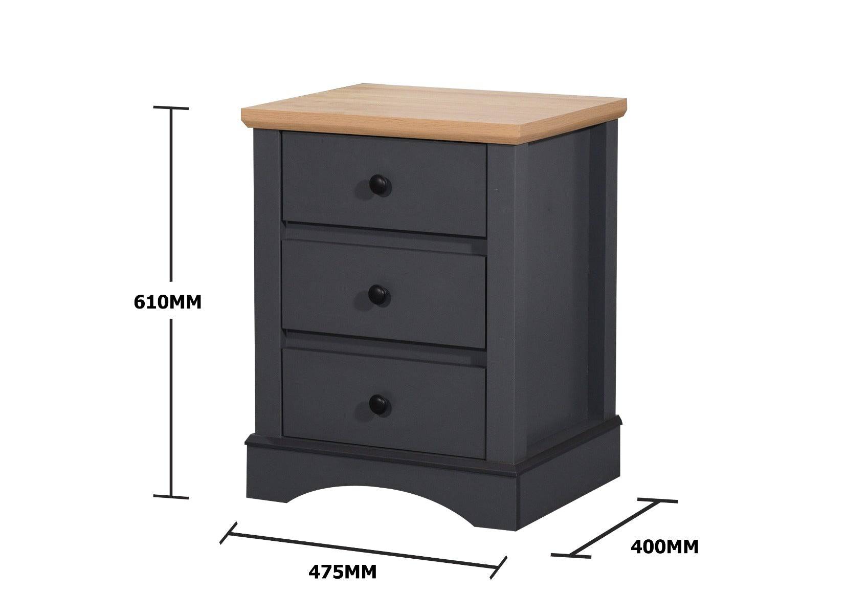 Carden Nightstand in Grey by TAD - Price Crash Furniture