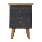 Charcoal Black Hand Painted Bedside - Price Crash Furniture