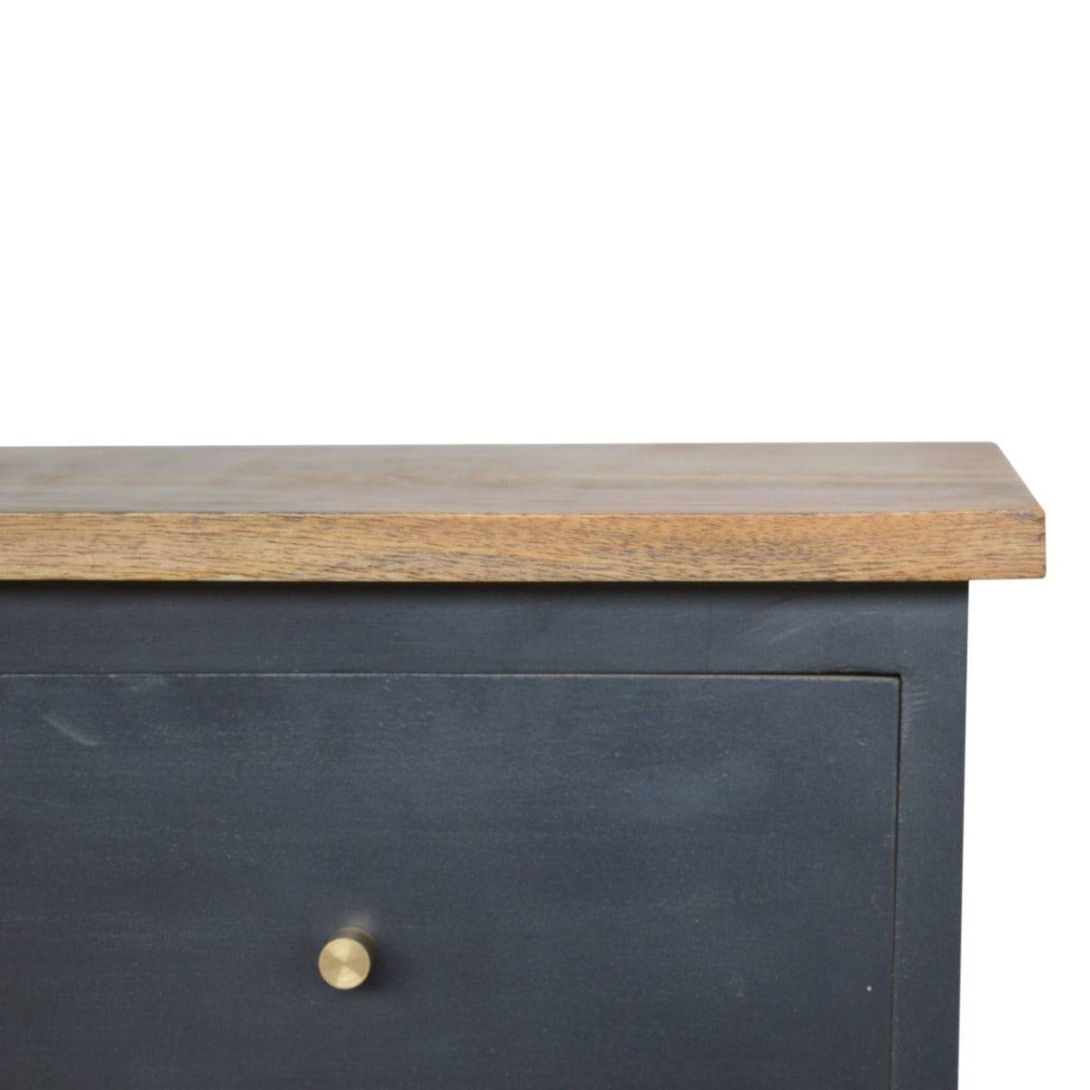 Charcoal Black Hand Painted Bedside - Price Crash Furniture