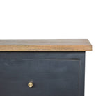 Charcoal Black Hand Painted Bedside - Price Crash Furniture