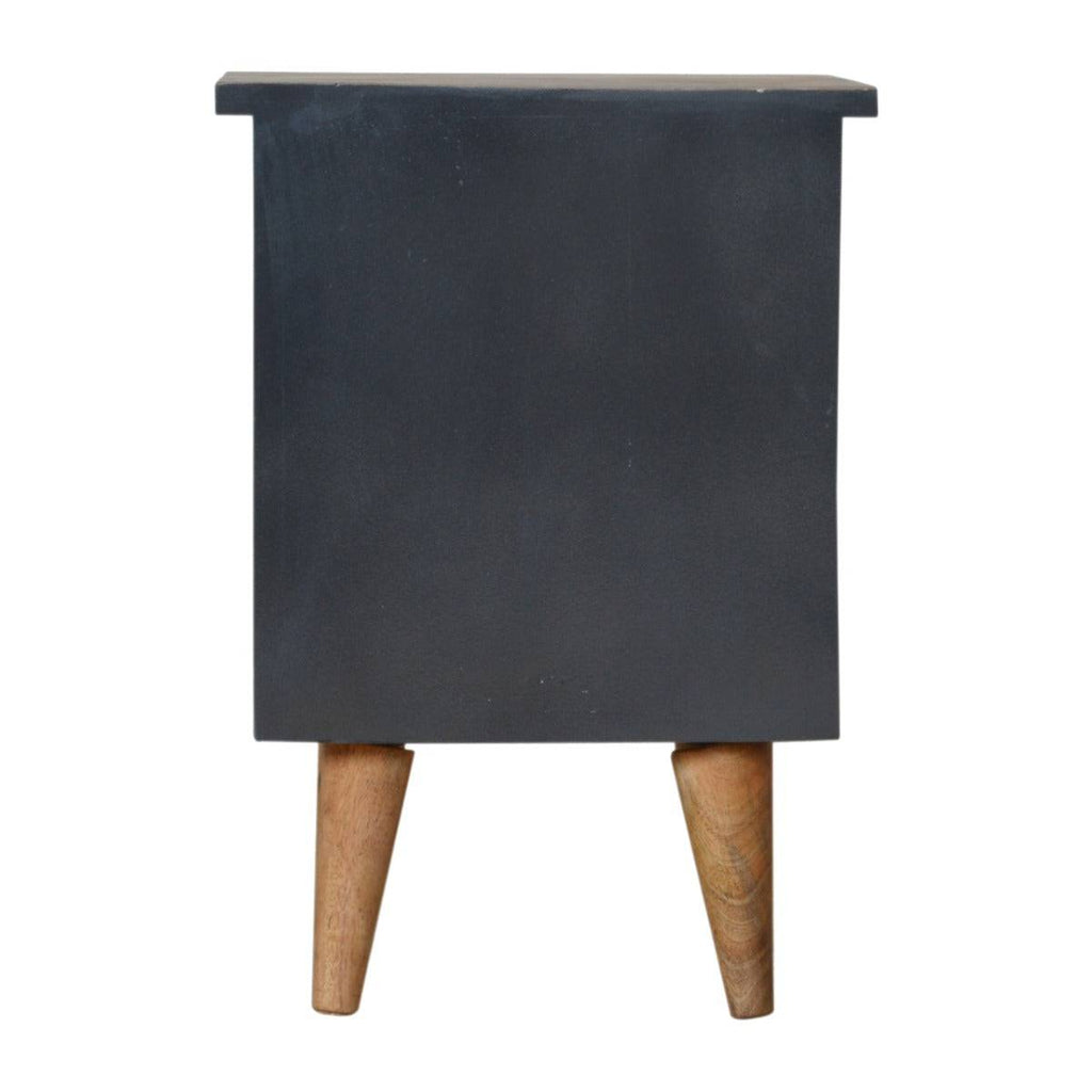 Charcoal Black Hand Painted Bedside - Price Crash Furniture