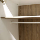 Chelsea Bedroom 2 Door Wardrobe in White Gloss with Oak Truffle Oak - Price Crash Furniture