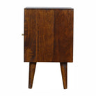 Chestnut Sunrise Door Bedside Table Unit - Price Crash Furniture