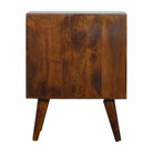 Chestnut Sunrise Door Bedside Table Unit - Price Crash Furniture