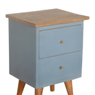 Blue Hand Painted Bedside - Price Crash Furniture