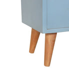 Blue Hand Painted Bedside - Price Crash Furniture