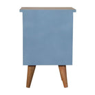 Blue Hand Painted Bedside - Price Crash Furniture