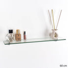 Clear Glass 600x145mm Shelf Kit by Core - Price Crash Furniture