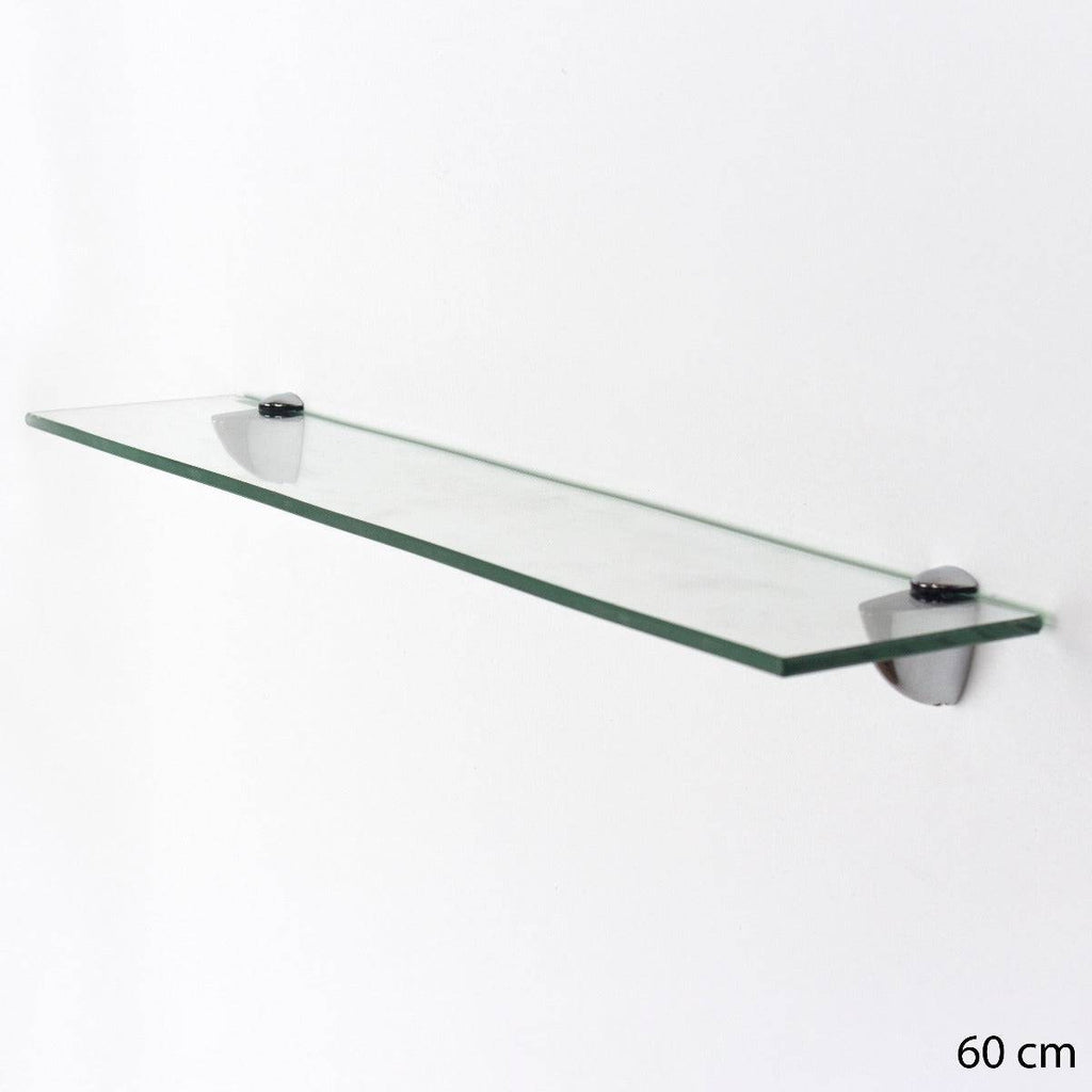 Clear Glass 600x145mm Shelf Kit by Core - Price Crash Furniture