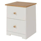 Colorado 2 Drawer Petite Bedside Cabinet - Price Crash Furniture