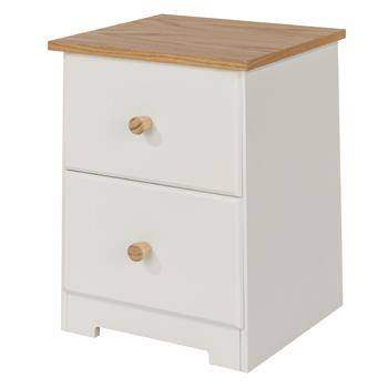 Colorado 2 Drawer Petite Bedside Cabinet - Price Crash Furniture