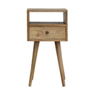 Compact Modern Oak-ish Bedside - Price Crash Furniture