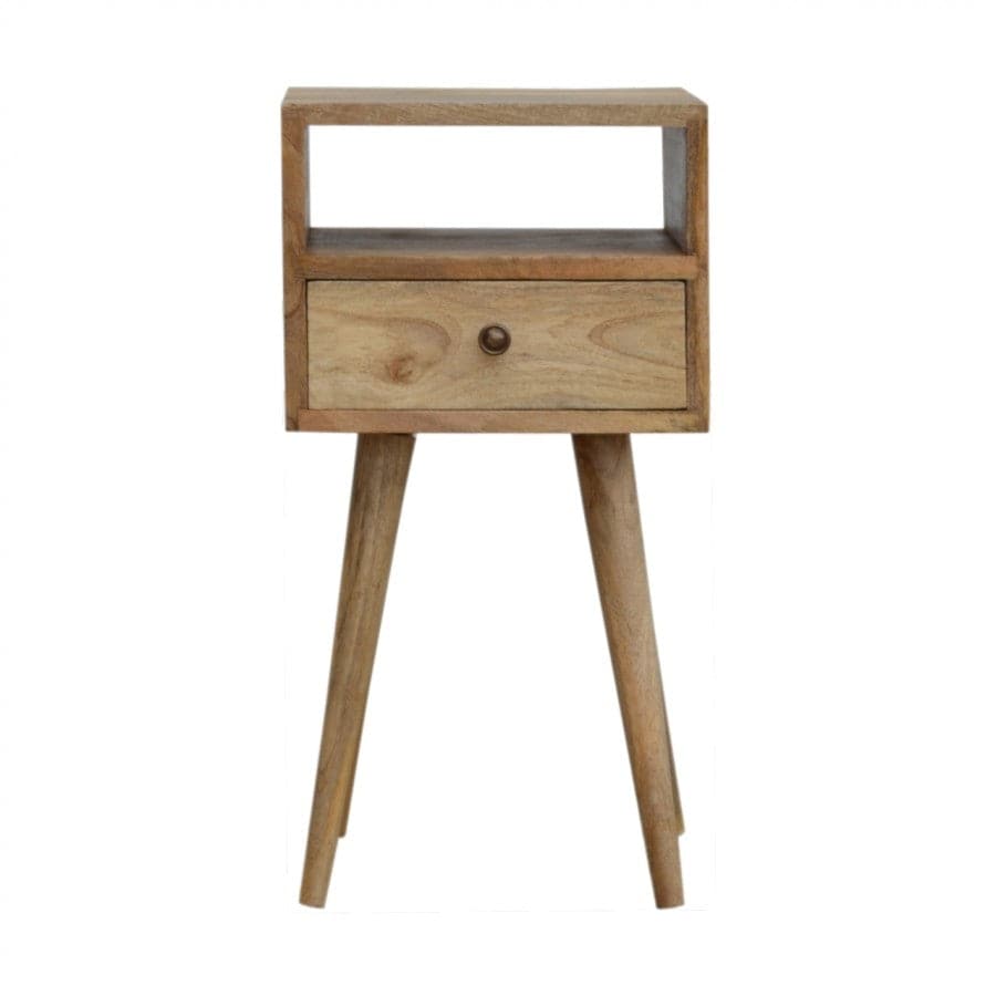 Compact Modern Oak-ish Bedside - Price Crash Furniture