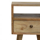 Compact Modern Oak-ish Bedside - Price Crash Furniture