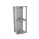 Core Arran Light Grey 3 Shelf Narrow Wall Unit by Core - Price Crash Furniture