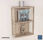 Core Arran Oak 3 Shelf Medium Wall Unit by Core - Price Crash Furniture