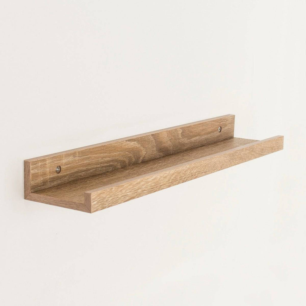 Core Dura Foiled Oak 48cm Display Wall Shelf - Price Crash Furniture