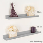 Core Dura Foiled White 48cm Display Wall Shelf - Price Crash Furniture